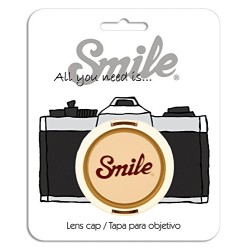 Smile Retro lens cap - Several sizes