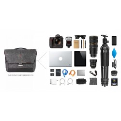Peak Design Everyday Messenger laukku 15" - Shoulder bag - Ash
