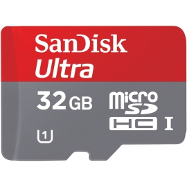 SanDisk Ultra microSDHC 32GB with adapter