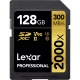 LEXAR Pro 128GB 2000X SDHC/SDXC UHS-II U3 (V90) - 300mb/s memory card