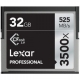 Lexar 32GB CFast 3500X 525MB/265MB 4K muistikortti