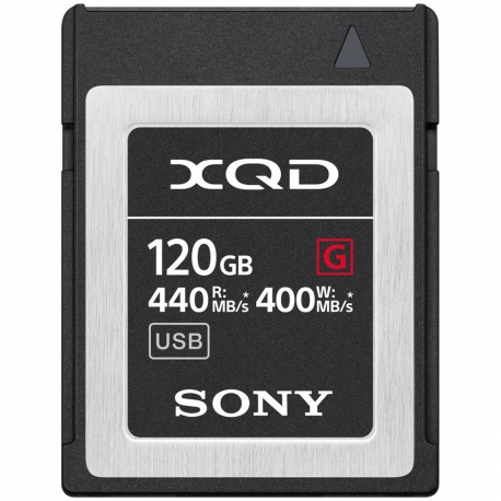 Sony 120GB XQD G-series 440MB/400MB 4K memory card