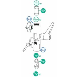 MANFROTTO Swivelling Adapter 026 Lite-Tite