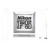 Nikon F5 user manual