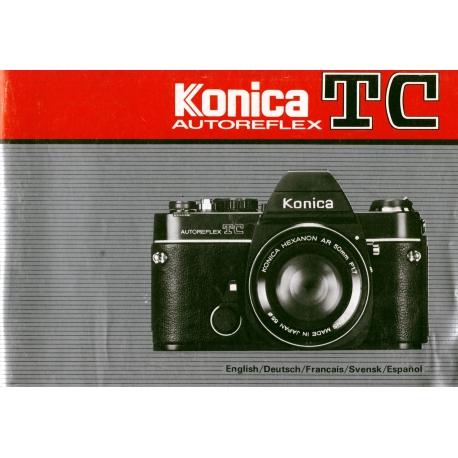 Konica TC Autoreflex Instructions