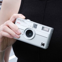 Kodak EKTAR H35N Camera Striped Silver
