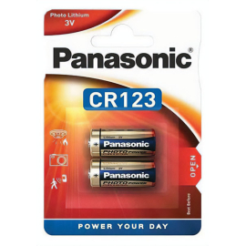 Panasonic CR 123 A 3V litiumparisto x2