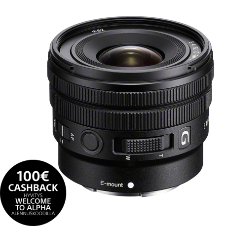 Sony E PZ 10–20 mm F4 G objektiivi