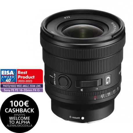 Sony FE PZ 16–35 mm F4 G objektiivi