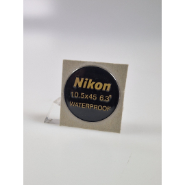 NIKON BINOCULAR LABEL 10.5X45 6.3o WP DIAMETER 28mm