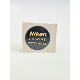 NIKON BINOCULAR LABEL 8.5X45 6.3o DIAMETER 28mm