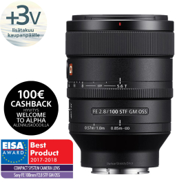 Sony FE 100mm F2.8 STF GM OSS objektiivi