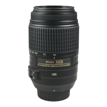 Nikon AF-S DX Nikkor 55-300mm f/4.5-5.6G ED VR - käytetty