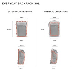 Peak Design Everyday Backpack Kamerareppu 30 l - Tumman sininen