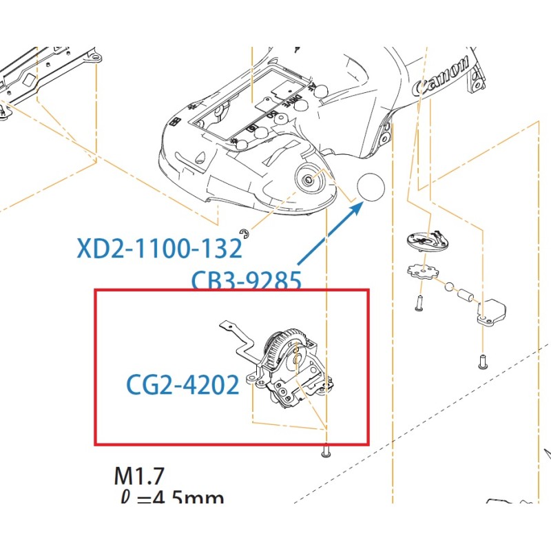 DIAL ASSY TOP COVER CANON EOS 6D