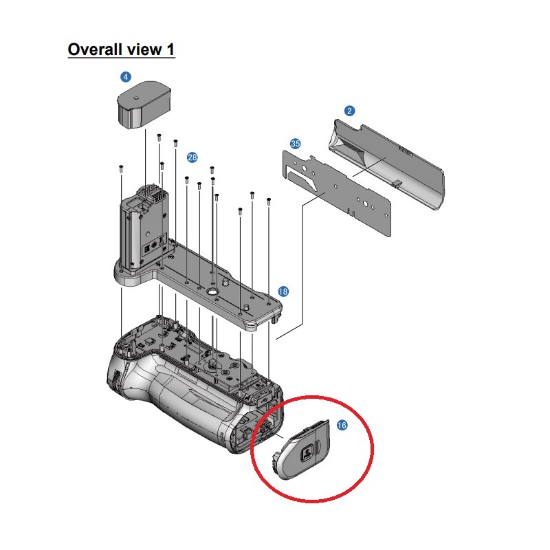 BATTERY COVER UNIT NIKON MB-N11 / MB-N12