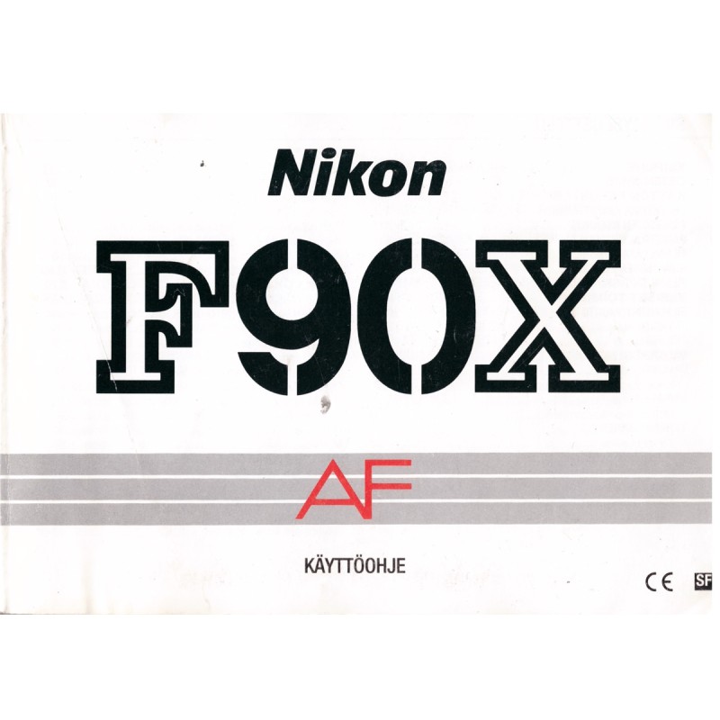 Nikon F90X AF - instructions in Finnish