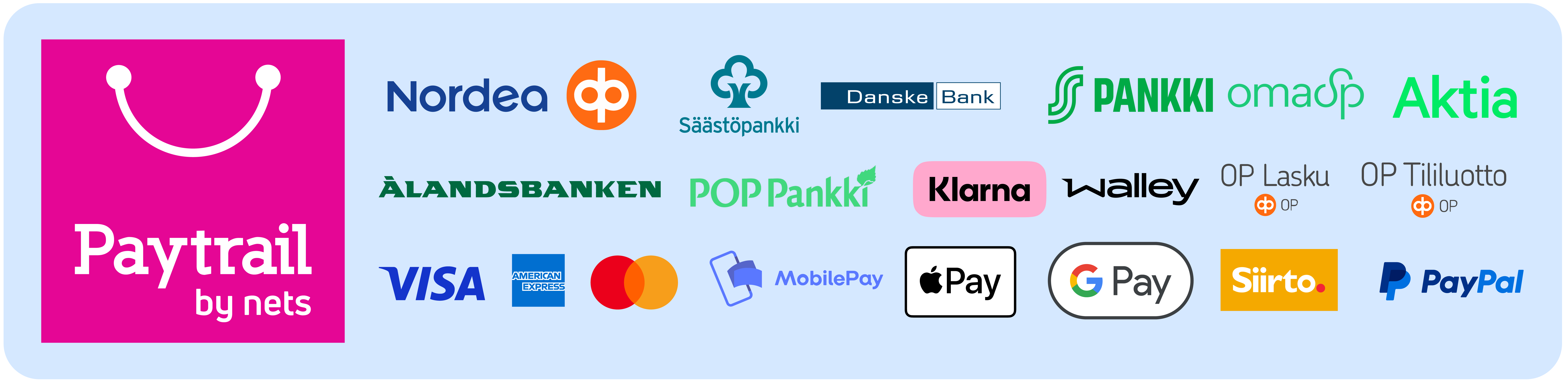 Paytrail - kaikki maksutavat