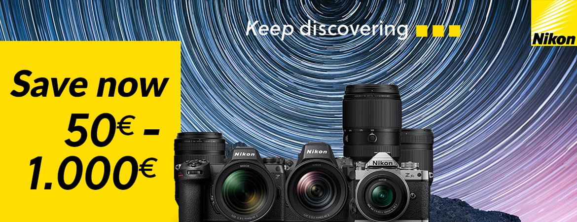 Nikon cameras, lenses and binoculars on offer